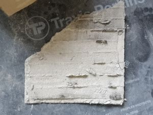 Fallen piece of plaster